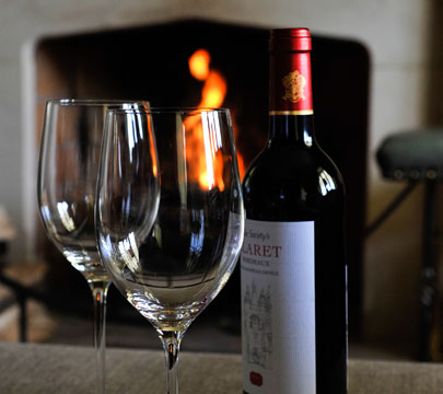 Wine by the Fireplace :: Hafod Cae Maen